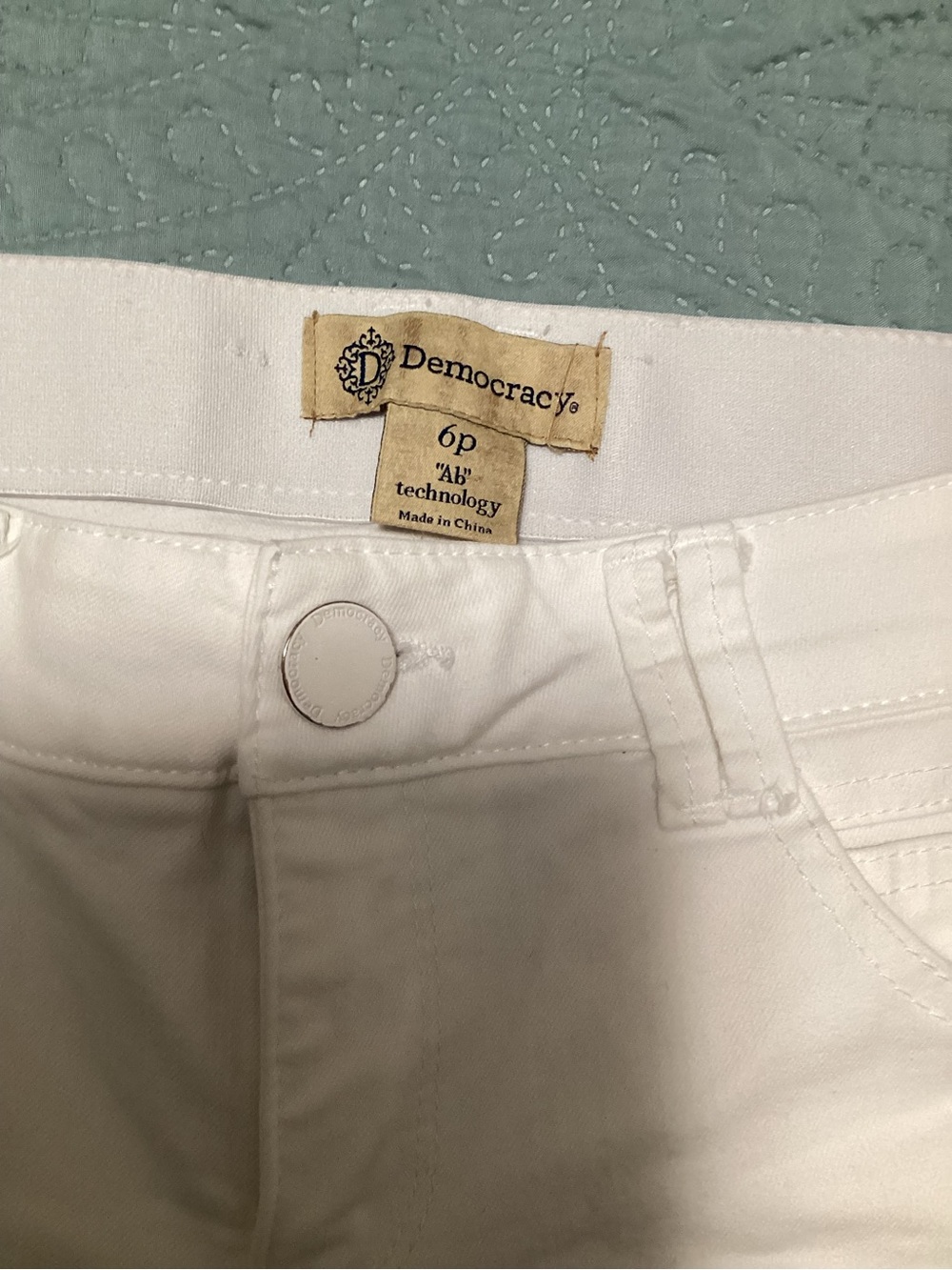 Democracy White Women’s Jeggings - Clean High Waist